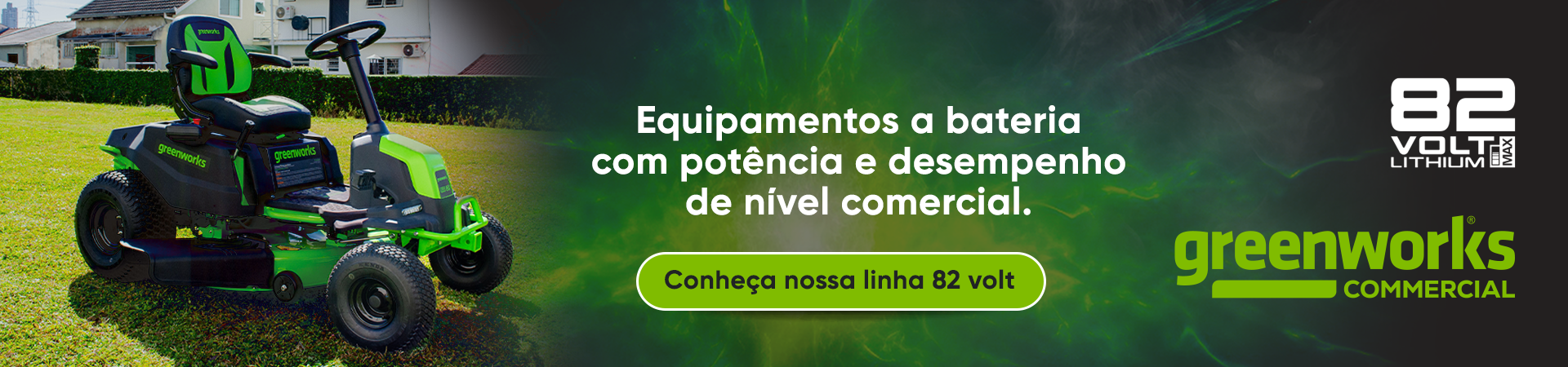 Equipamentos a bateria com potência e desempenho.